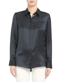 Polka Dot Classic Straight Shirt at Saks Fifth Avenue